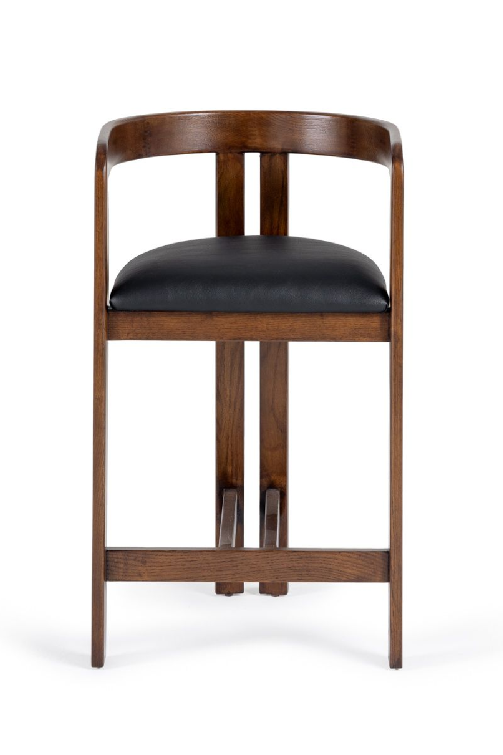   Black Vegan Leather Counter Chair | Oroa.com