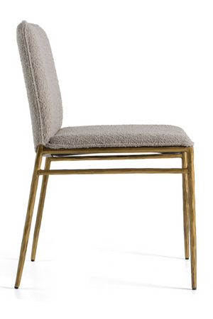   Brass-Framed Padded Dining Chair | Oroa.com