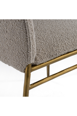   Brass-Framed Padded Dining Chair | Oroa.com