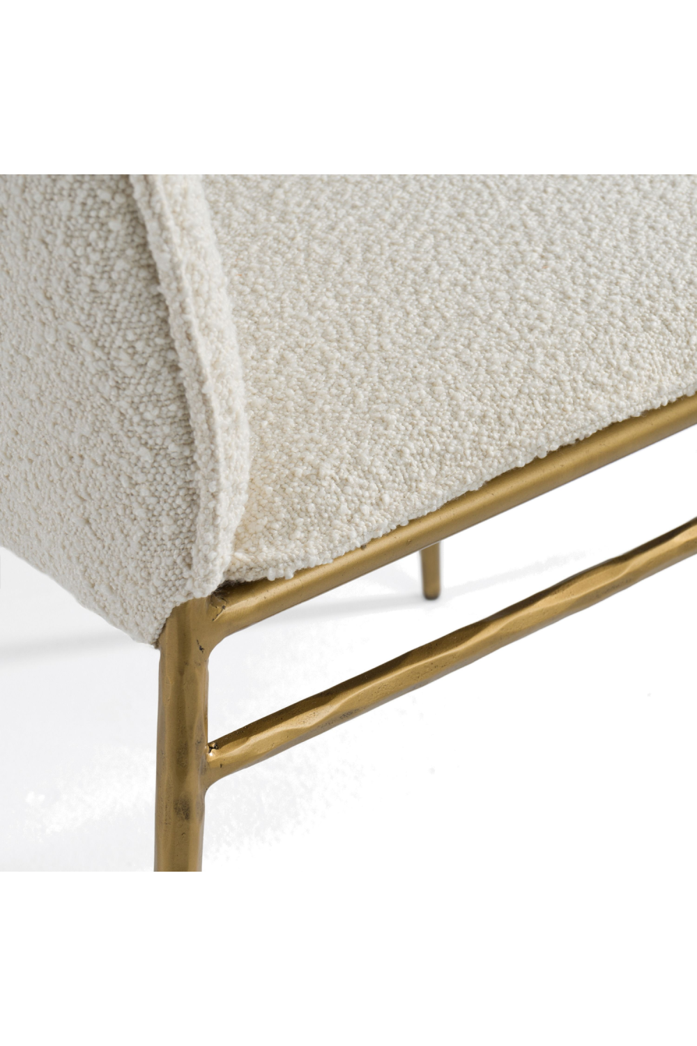   Brass-Framed Padded Dining Chair | Oroa.com