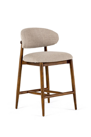   Beige Linen Counter Chair | Oroa.com