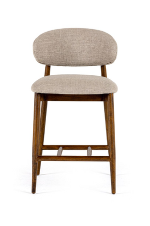   Beige Linen Counter Chair | Oroa.com
