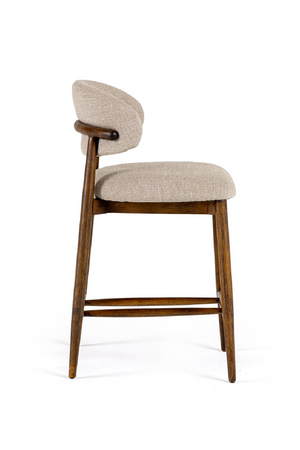   Beige Linen Counter Chair | Oroa.com