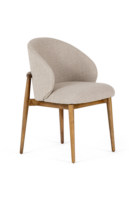   Beige Linen Dining Chair | Oroa.com