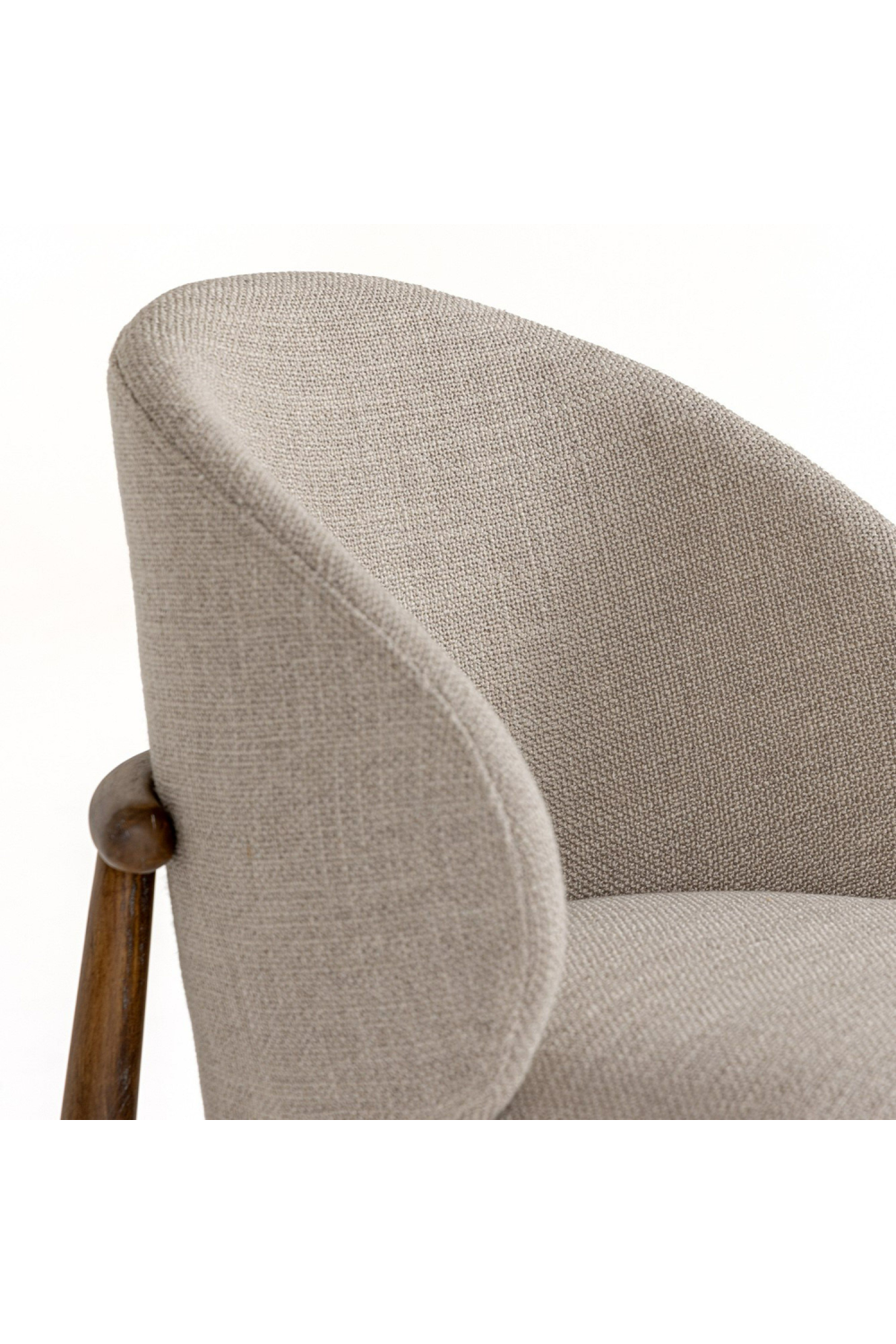  Beige Linen Dining Chair | Oroa.com
