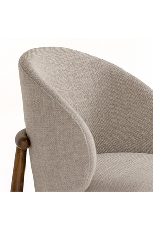   Beige Linen Dining Chair | Oroa.com