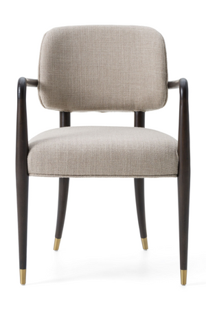   Oak Framed Beige Dining Chair | Oroa.com