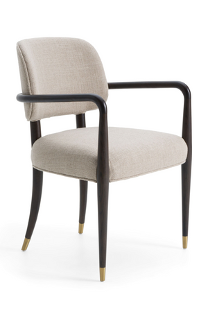   Oak Framed Beige Dining Chair | Oroa.com