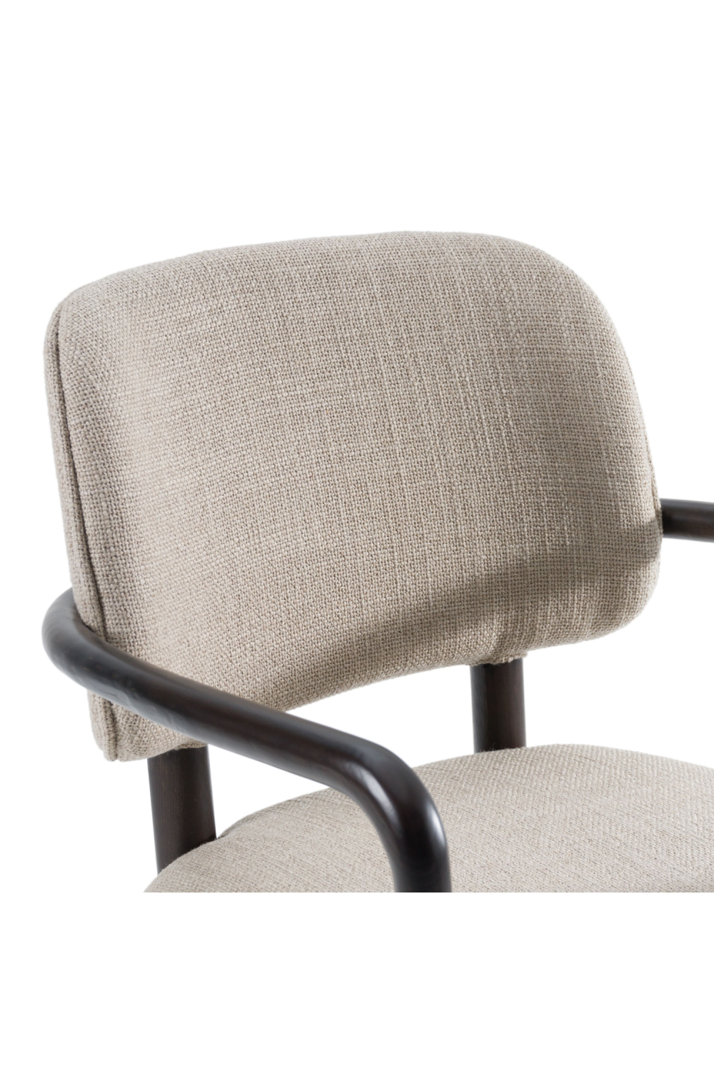   Oak Framed Beige Dining Chair | Oroa.com