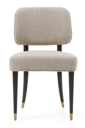   Oak Framed Beige Side Chair | Oroa.com
