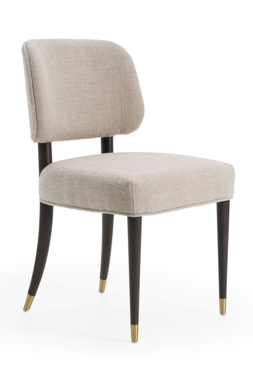   Oak Framed Beige Side Chair | Oroa.com