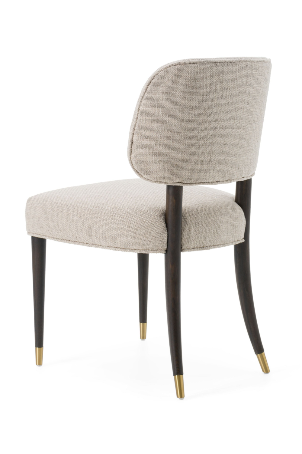   Oak Framed Beige Side Chair | Oroa.com