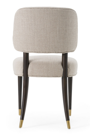   Oak Framed Beige Side Chair | Oroa.com