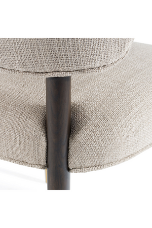   Oak Framed Beige Side Chair | Oroa.com