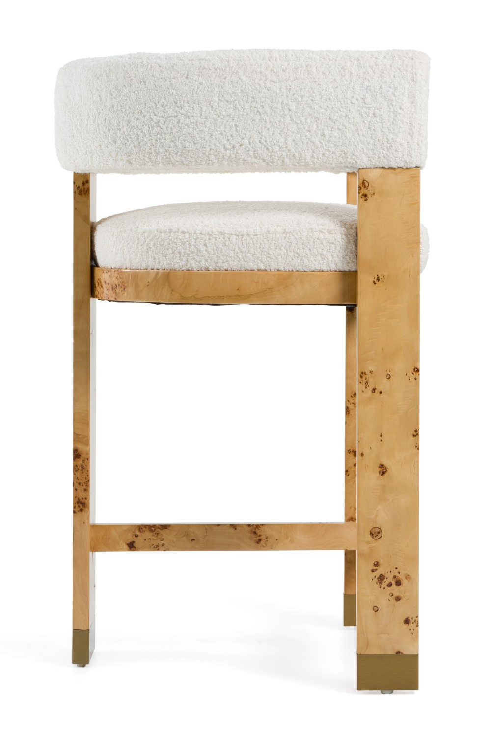   Burl Framed Cream Counter Chair | Oroa.com