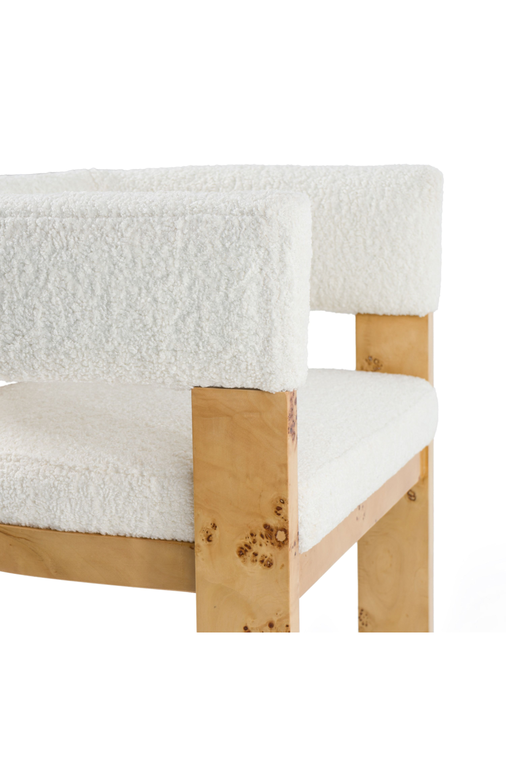   Burl Framed Cream Counter Chair | Oroa.com