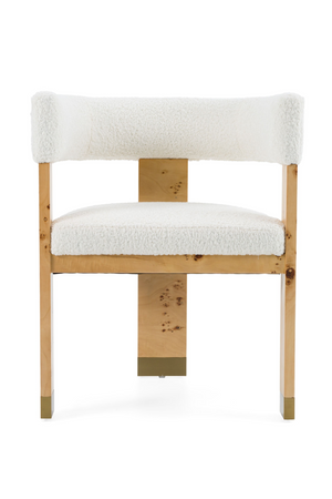  Burl Framed Cream Dining Chair | Oroa.com
