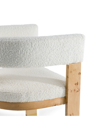   Burl Framed Cream Dining Chair | Oroa.com