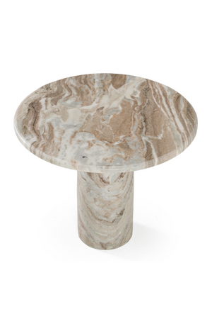   Natural Marble Round Coffee Table | Oroa.com