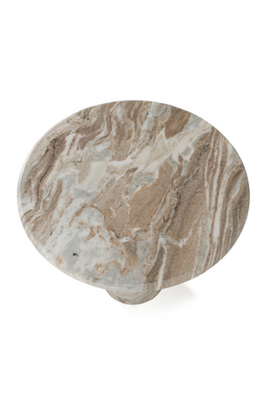   Natural Marble Round Coffee Table | Oroa.com