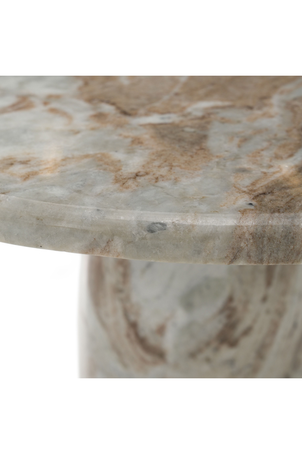  Natural Marble Round Coffee Table | Oroa.com