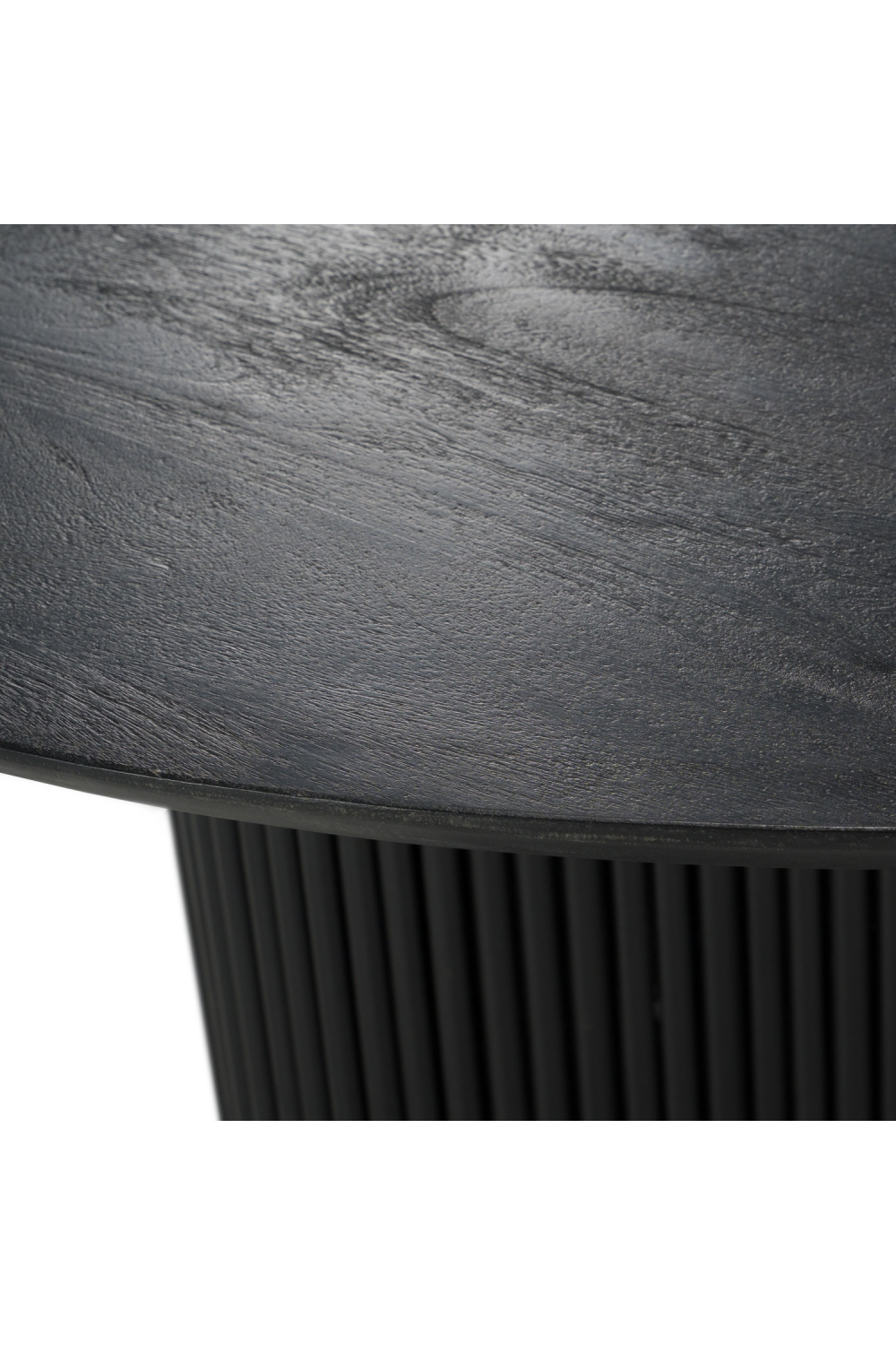   Black Wood Round Dining Table | Oroa.com