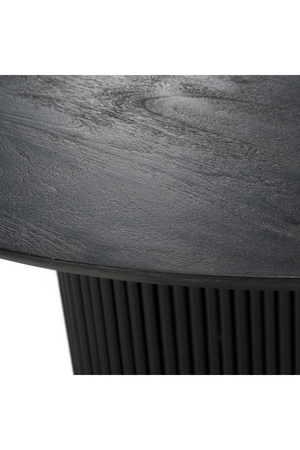   Black Wood Round Dining Table | Oroa.com