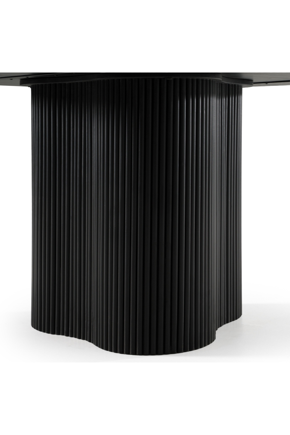   Black Wood Round Dining Table | Oroa.com