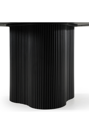   Black Wood Round Dining Table | Oroa.com