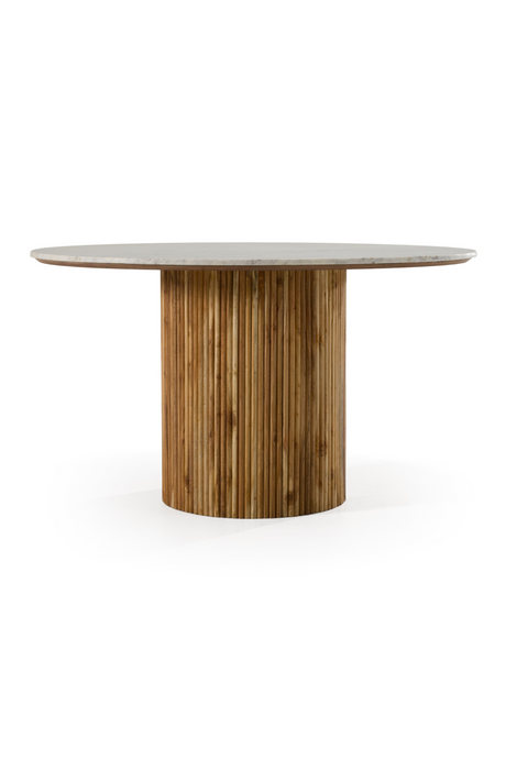   Round White Marble Dining Table | Oroa.com