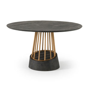   Black Mango Wood Dining Table | Oroa.com