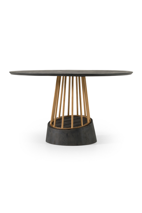   Black Mango Wood Dining Table | Oroa.com
