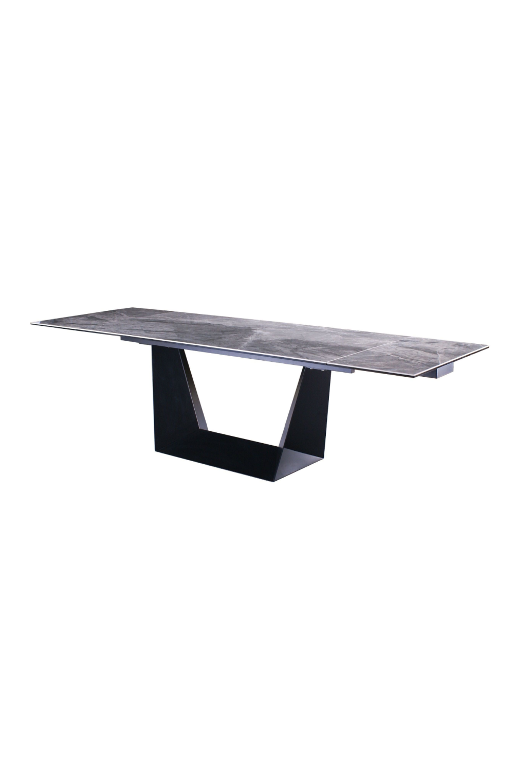   Gray Ceramic Extendable Dining Table | Oroa.com