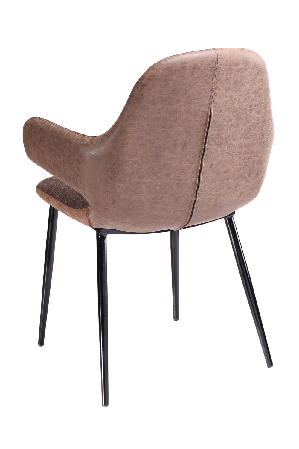   Brown Vegan Leather Accent Chair | Oroa.com