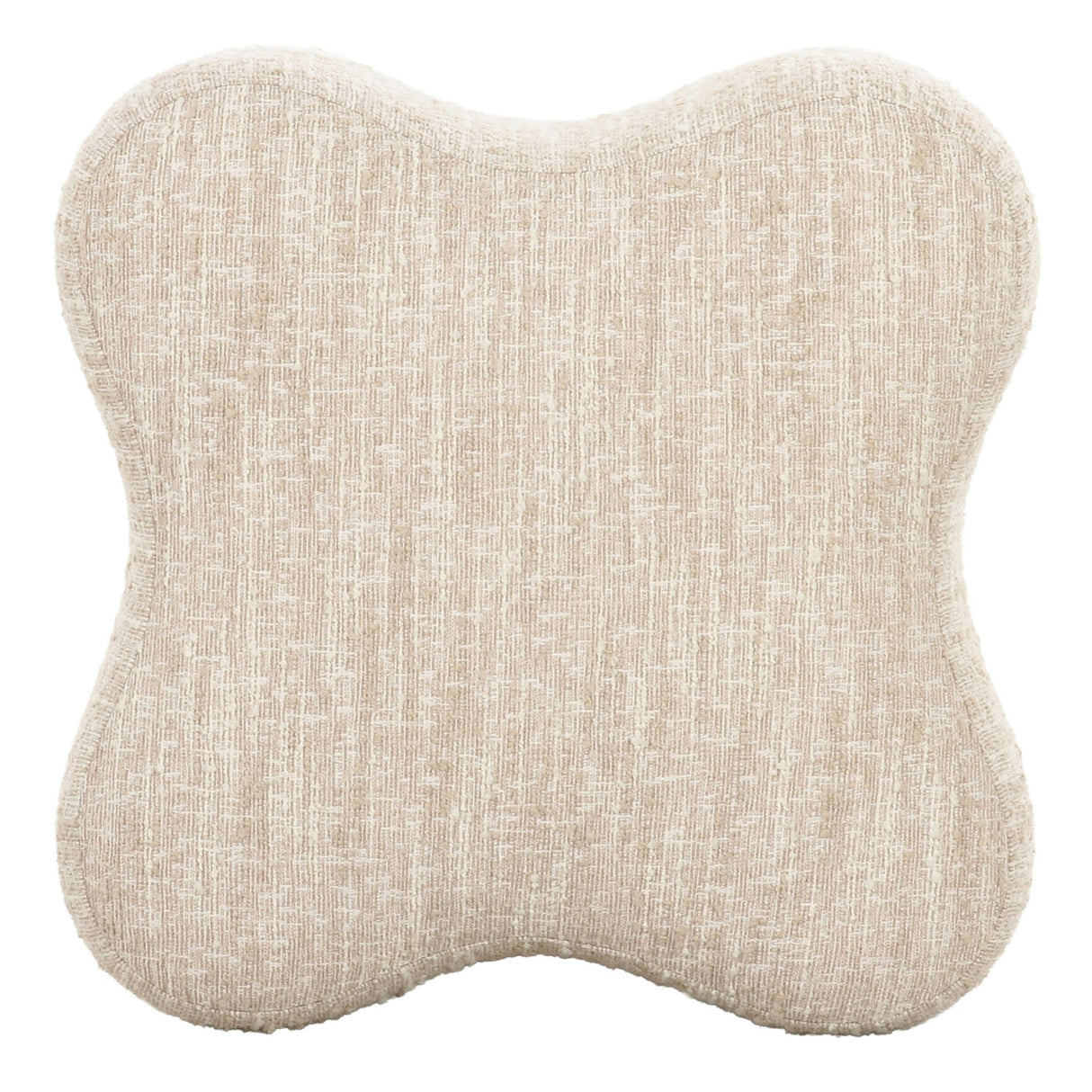   Beige Curved Ottoman | Oroa.com