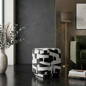   Patterned Fabric Ottoman | Oroa.com