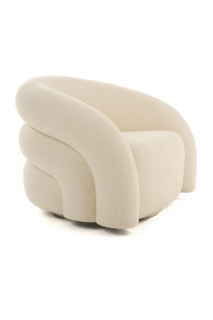   White Boucle Accent Chair | Oroa.com