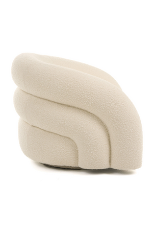   White Boucle Accent Chair | Oroa.com