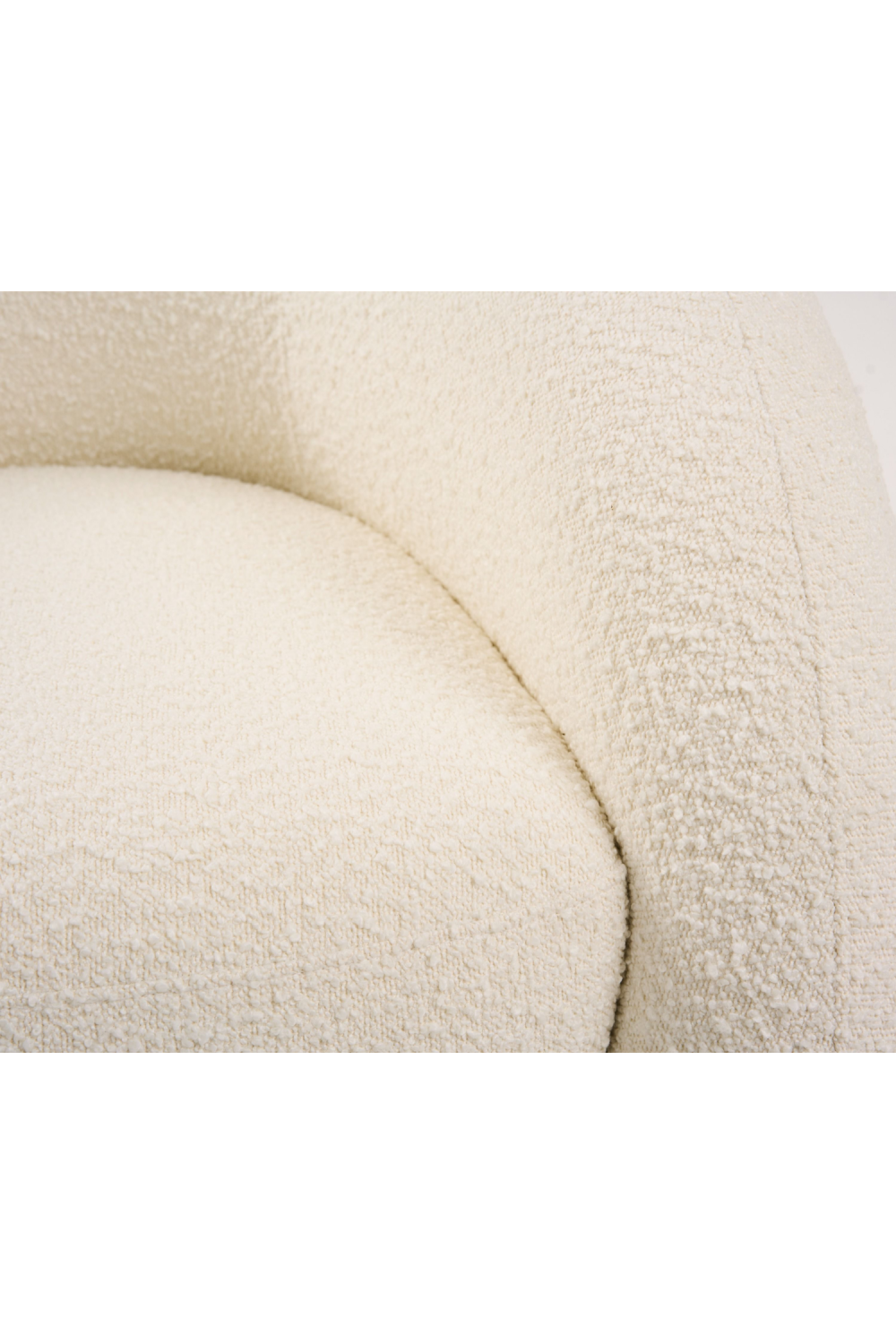  White Boucle Accent Chair | Oroa.com