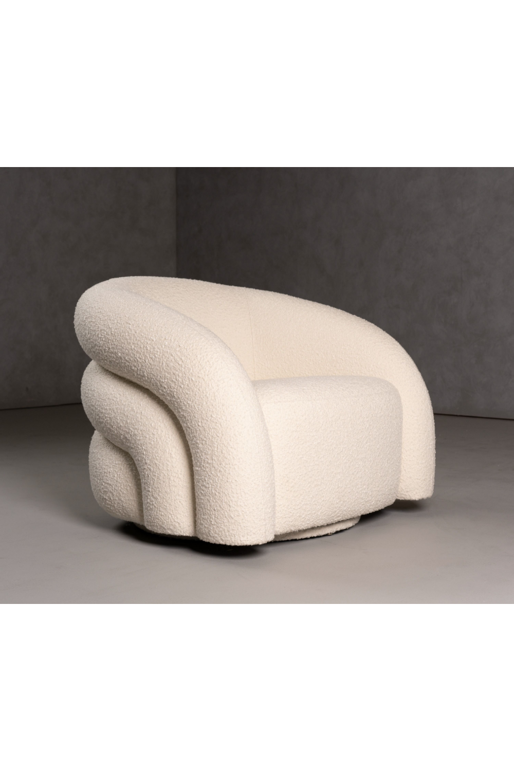   White Boucle Accent Chair | Oroa.com