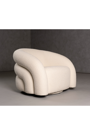   White Boucle Accent Chair | Oroa.com