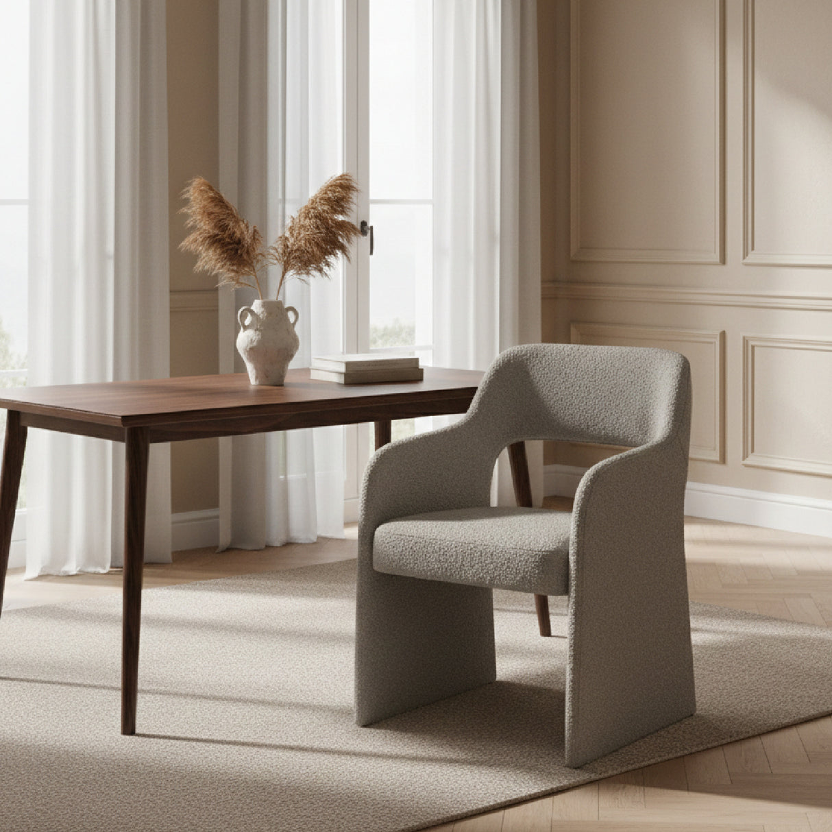   Gray Cut-Out Dining Chair | Oroa.com