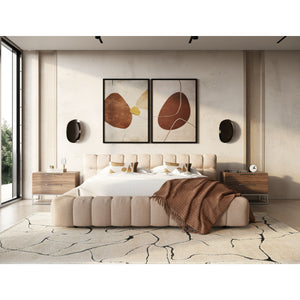   Tufted Queen Bed | Oroa.com