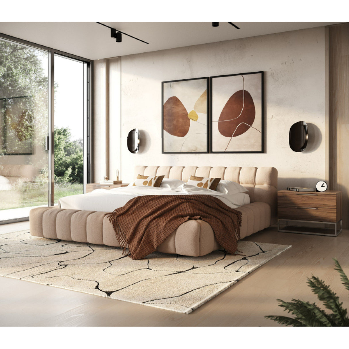   Tufted Queen Bed | Oroa.com