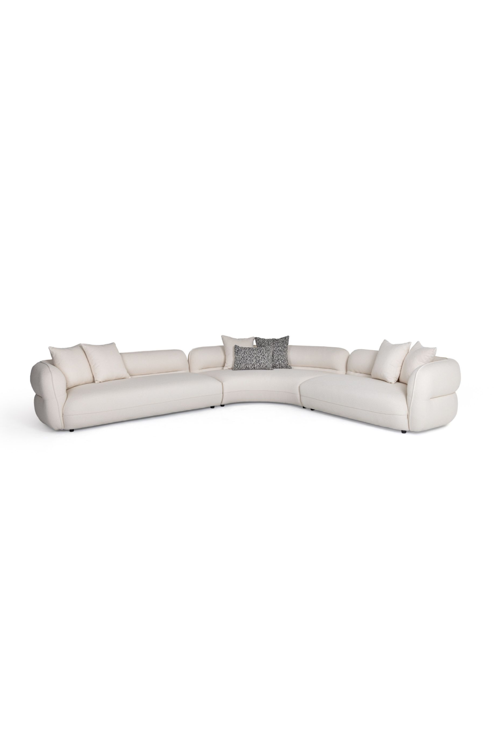   White L-Shaped Sectional Sofa | Oroa.com