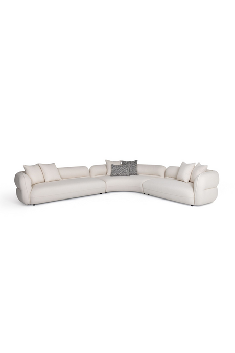   White L-Shaped Sectional Sofa | Oroa.com