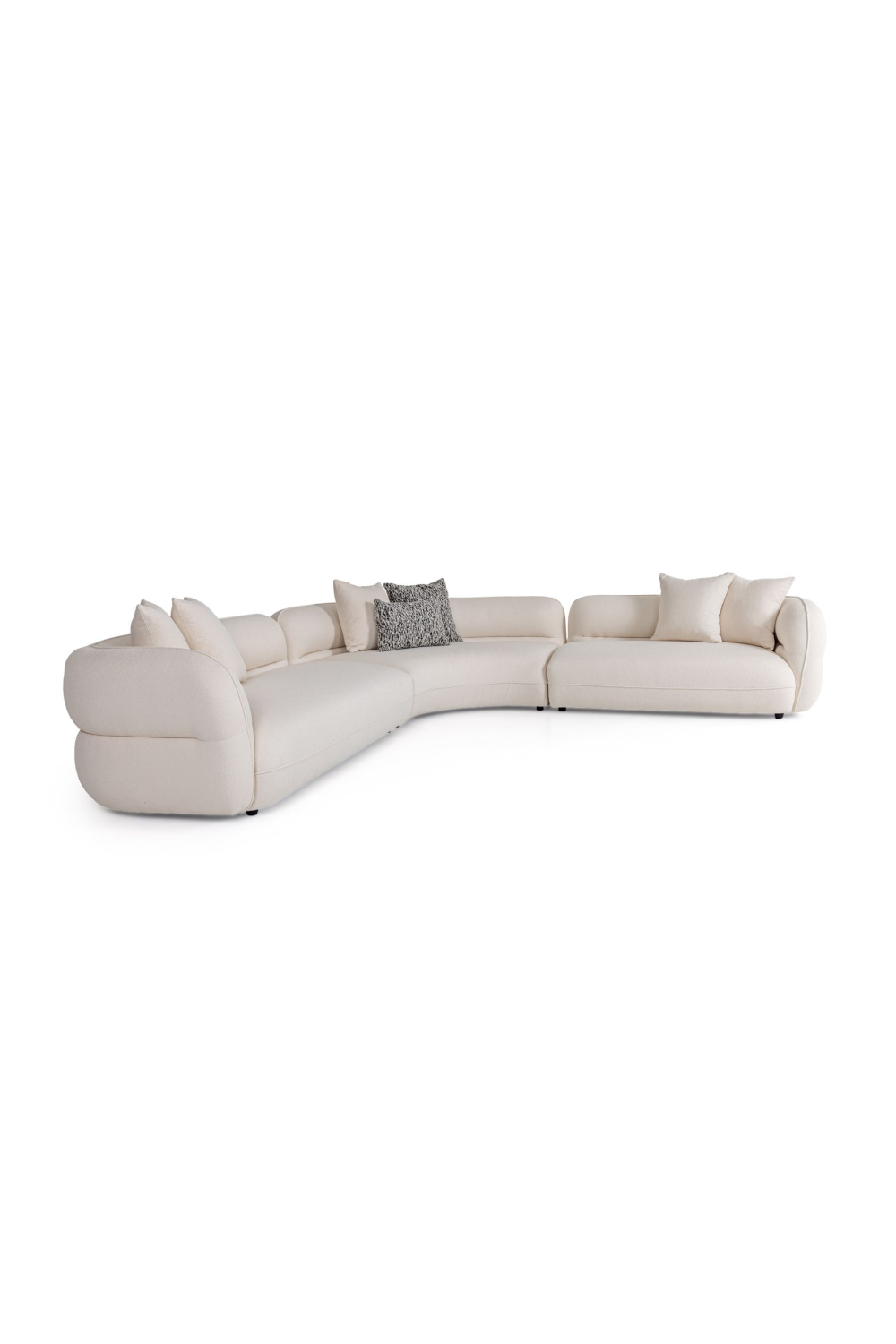   White L-Shaped Sectional Sofa | Oroa.com