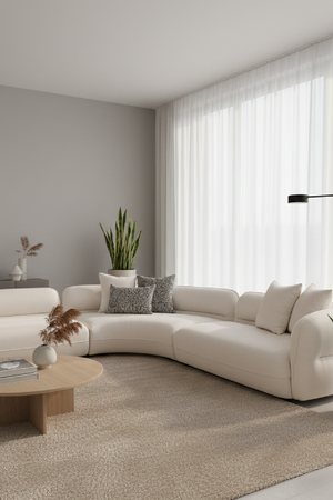   White L-Shaped Sectional Sofa | Oroa.com