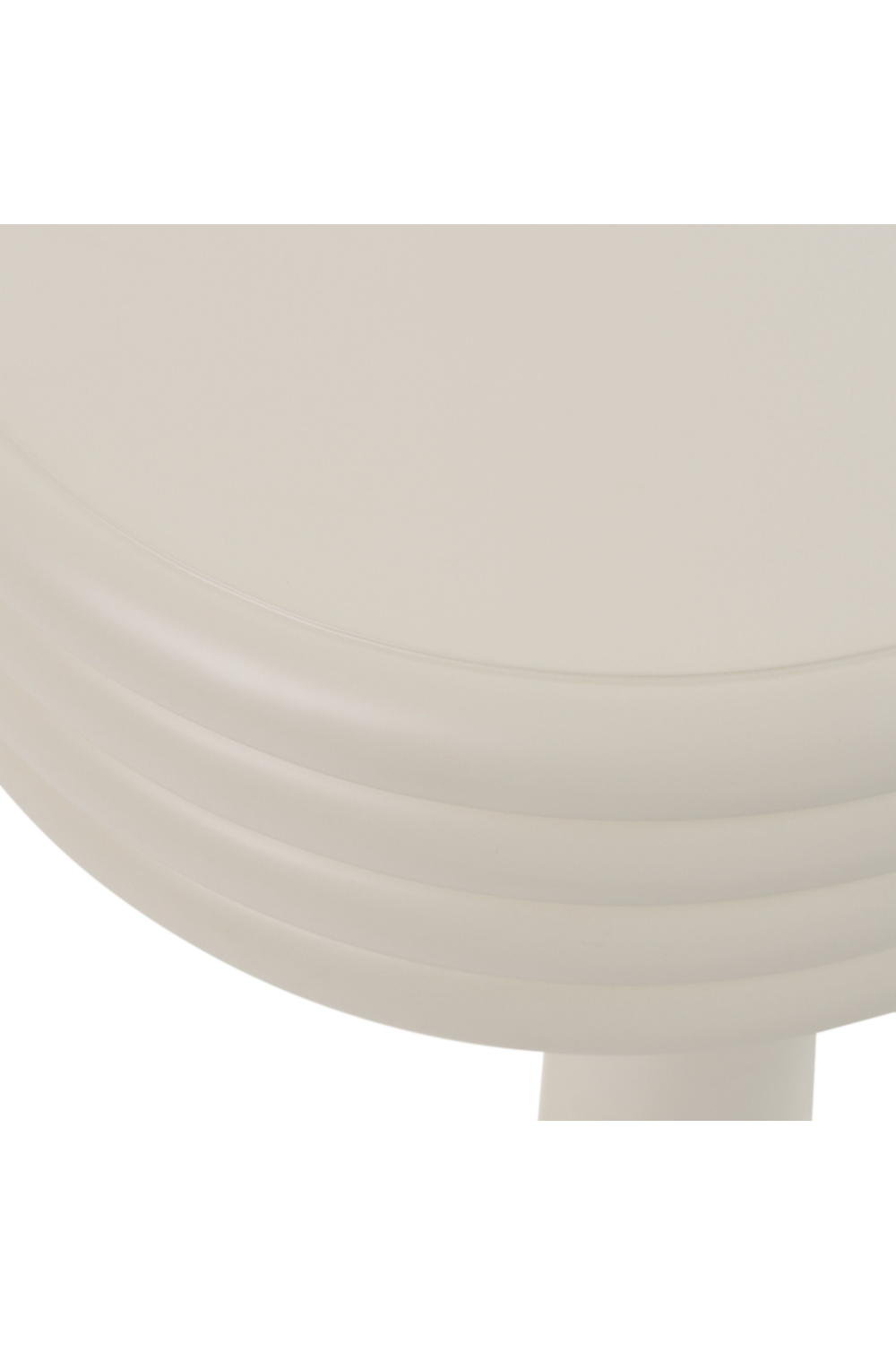   Round White Tiered End Table | Oroa.com