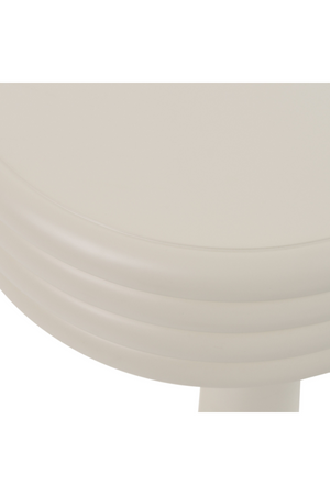   Round White Tiered End Table | Oroa.com